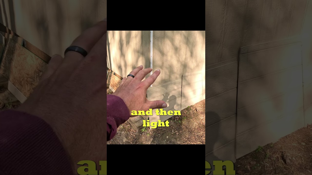 Preparing our cabin to battle a forest fire!