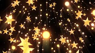 Gold Stars Glitter Abstract Background Looped Video | Ultra HD 4K