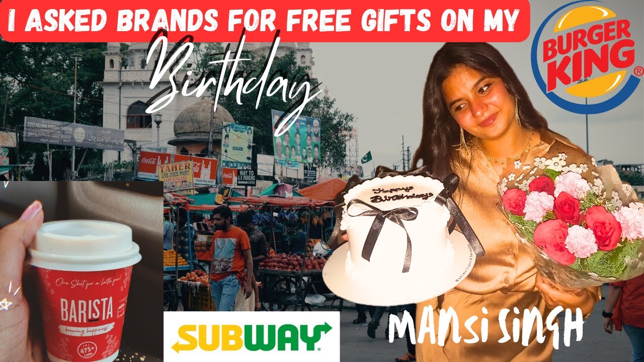 I asked brands for free gifts on my BIRTHDAY | Birthday celebration | Mansi Singh ❤️