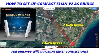 How to Set-up Comfast E314n v2 as Bridge for our Hotspot/Pisowifi/PPOE?