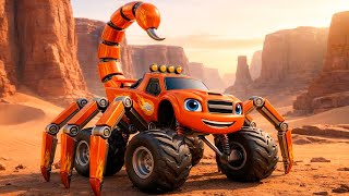 Download Lagu Blaze's Wild Ride: Scorpion Transformation in the Desert! 🏜️🔥| Blaze and the Monster Machines MP3