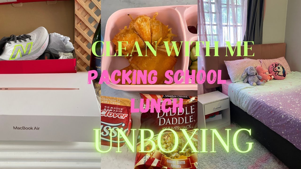 NEW *CLEAN WITH ME 2024 || SCHOOL LUNCHBOX || MACBOOK AIR || CLEANING MOTIVATION
