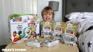Tsum Tsum Clock Tower Unboxing, Playtime and Opening Blind Packs - Oscar&#39;s Toybox