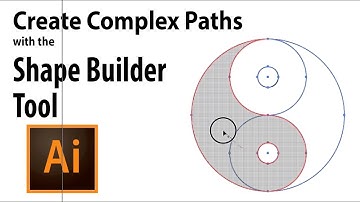 Shape Builder Tool Draw Ying Yang Symbol in Adobe Illustrator