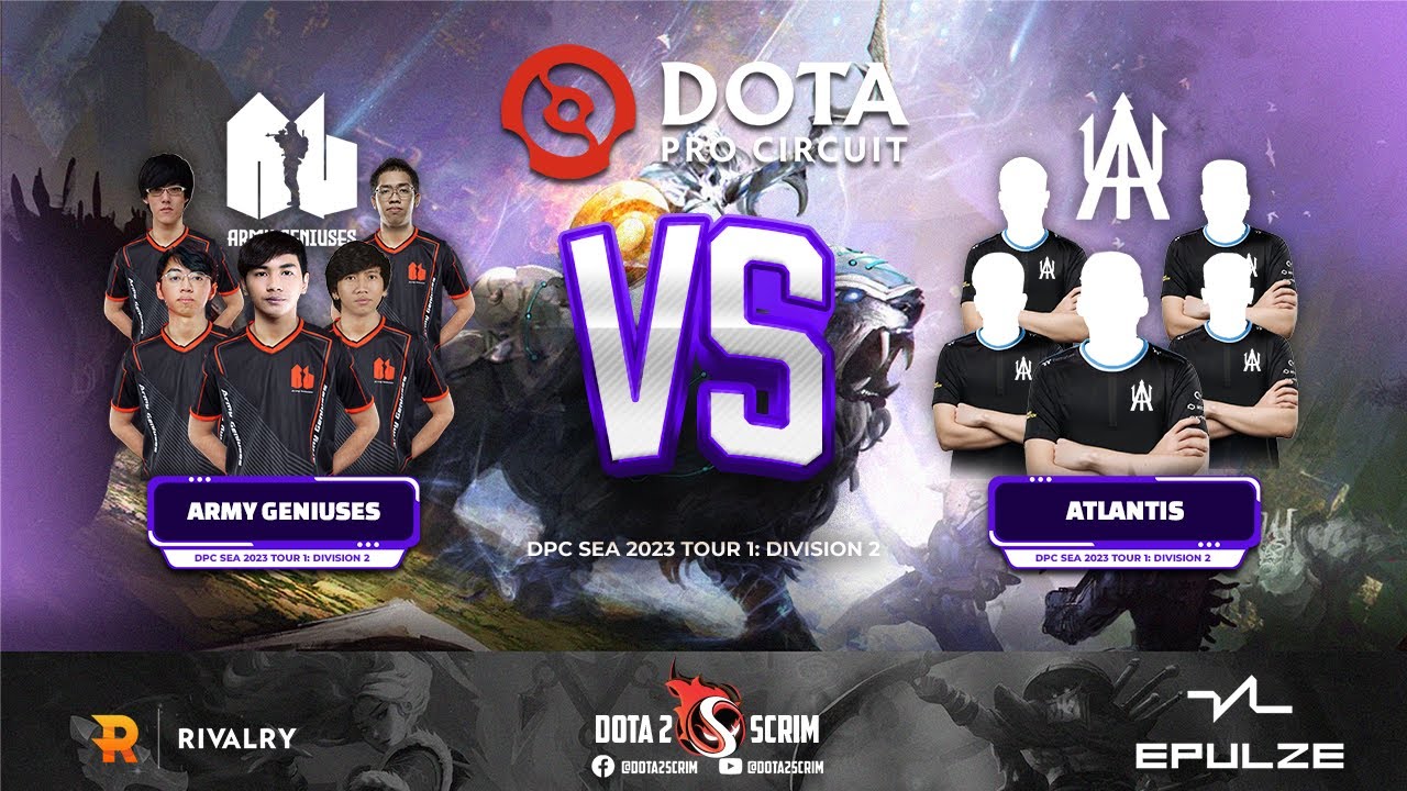 Army Geniuses vs Atlantis - DPC SEA 2023 Tour 1: Division II - Game Highlights - BO3