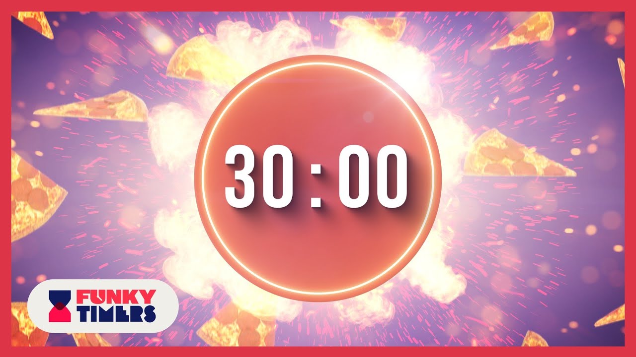 30 Minute Pizza Bomb Countdown Timer with Music