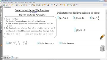 some properties of the functions