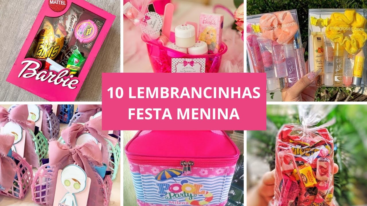 10 IDEIAS LEMBRANCINHAS FESTA MENINA - YouTube