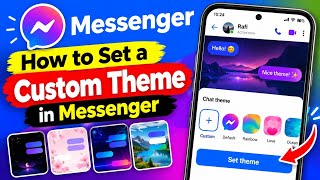 How to Set a Custom Theme in Messenger | Use Your Photo in Messenger Chat Theme screenshot 3