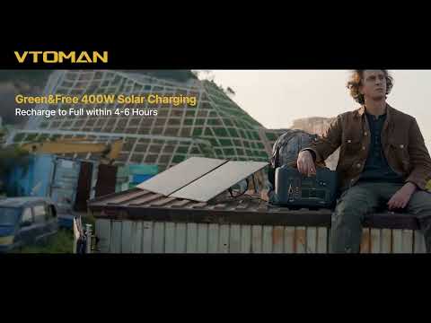 Зарядна станція для дому 1500вт (3000 Вт) для дому VTOMAN Jump 1500X LiFePO4 828 Втч, видео 1