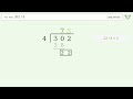 Long Division Problem 302/4: Step-by-Step Video Solution