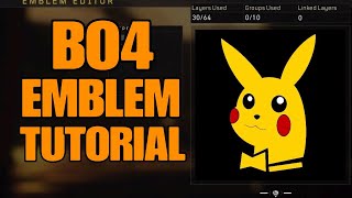 Call of Duty Black ops 4 COD BO4 - Playboy Pikachu Emblem Tutorial!