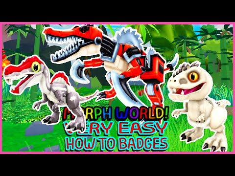 Roblox Update - New Gamepass And How to get 2 Badges in Morph World ( MECHA SPINOSAURUS )