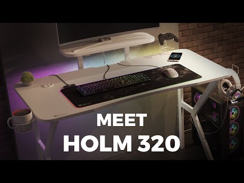 Holm 320 RGB - Modern Gaming Desk