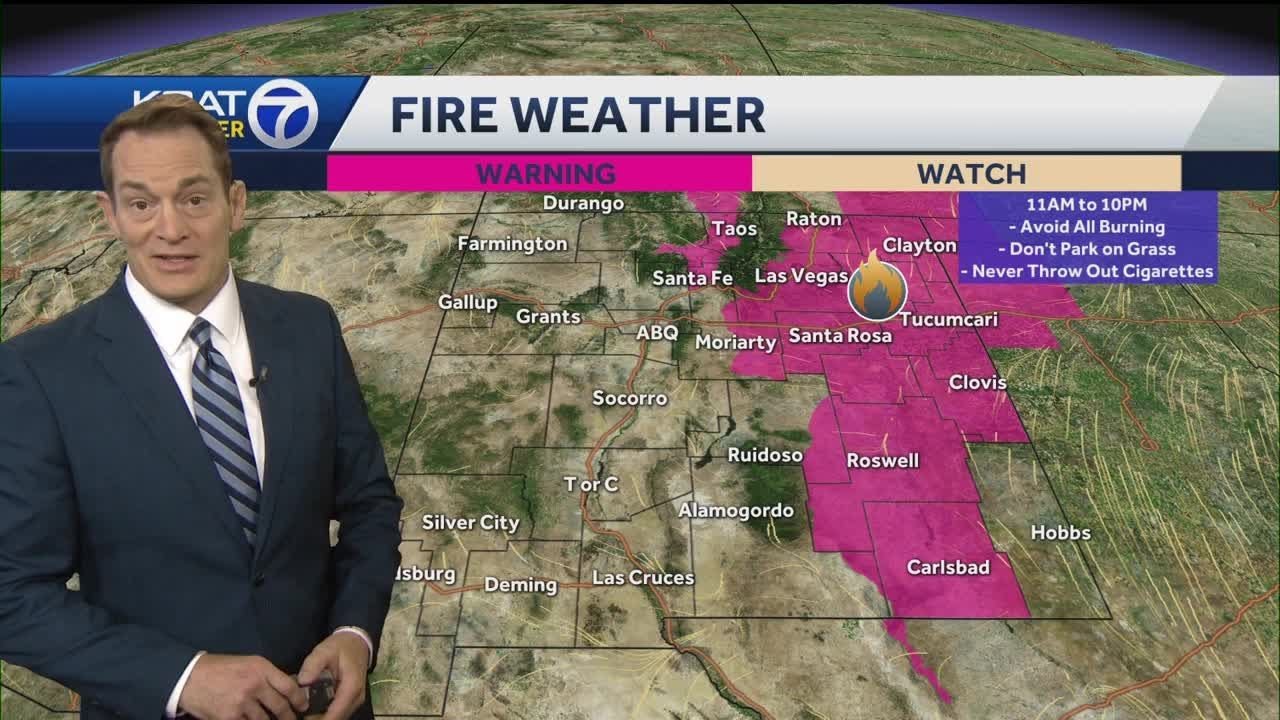 High fire danger for many parts of New Mexico - YouTube