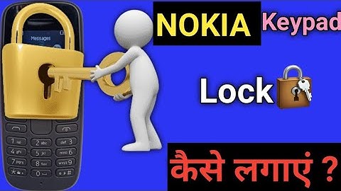 Nokia Keypad Mobile Phone 105 Me Lock Kaise Lagaye/Nokia Keypad Automatic Keyguard Settings