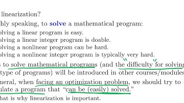 [OR1-Modeling] Lecture 4: Nonlinear Programming #12 Remarks: why linearization