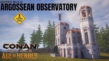 Conan Exiles: Argossean Observatory (Speed Build/ No Mods)