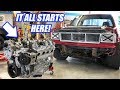 Building The ULTIMATE Truck!? Twin Turbo AWD S-10 Gets A New Engine!!