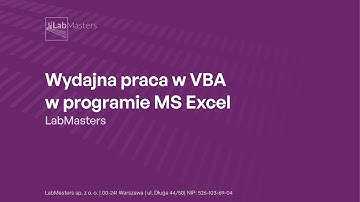 LabMasters - Wydajna praca w VBA w programie MS Excel