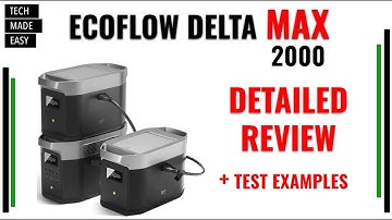 EcoFlow Delta Max Detailed Review and Sample Testing solar generator