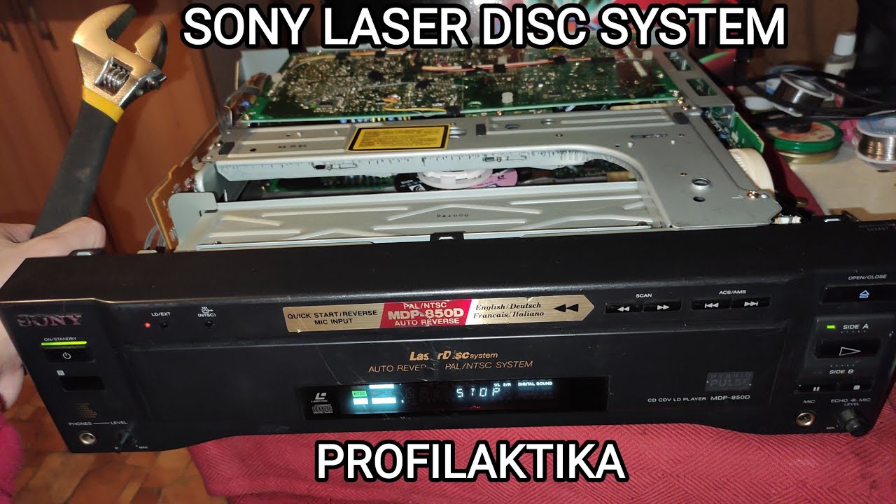SONY Laser Disc system profilaktika YouTube