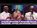 How Pastor Ibiyeomie Reacted After Receiving Golden Microphone From Bishop David Oyedepo At Shiloh