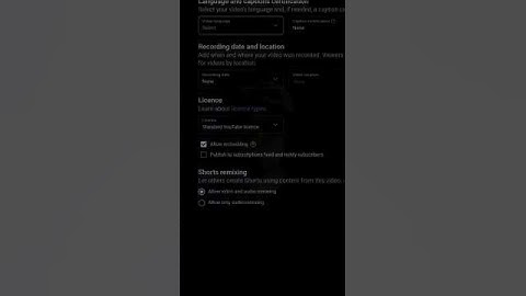 on this setting when upload short #shorts #uploadshorts