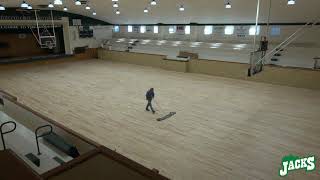 Gym Floor Refinishing Time Lapse