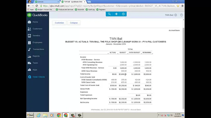 Stacy Kildal Budget to Actual Job Costing Method i...