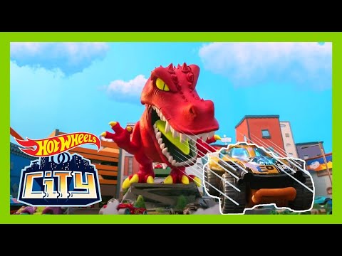 видео: САМЫЕ ЭПИЧНЫЕ АТАКИ ДИНОЗАВРОВ! 🦖 | Город Горячих Колес | @HotWheelsRussia  +3