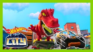 САМЫЕ ЭПИЧНЫЕ АТАКИ ДИНОЗАВРОВ! 🦖 | Город Горячих Колес | @HotWheelsRussia  +3