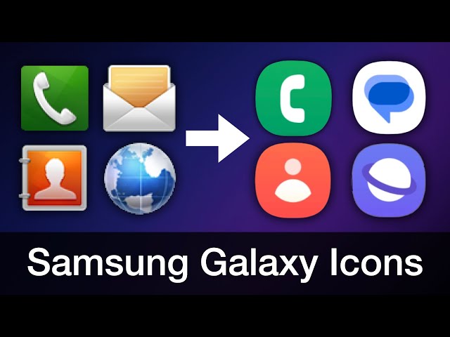 Samsung Galaxy Android Icons Evolution! class=