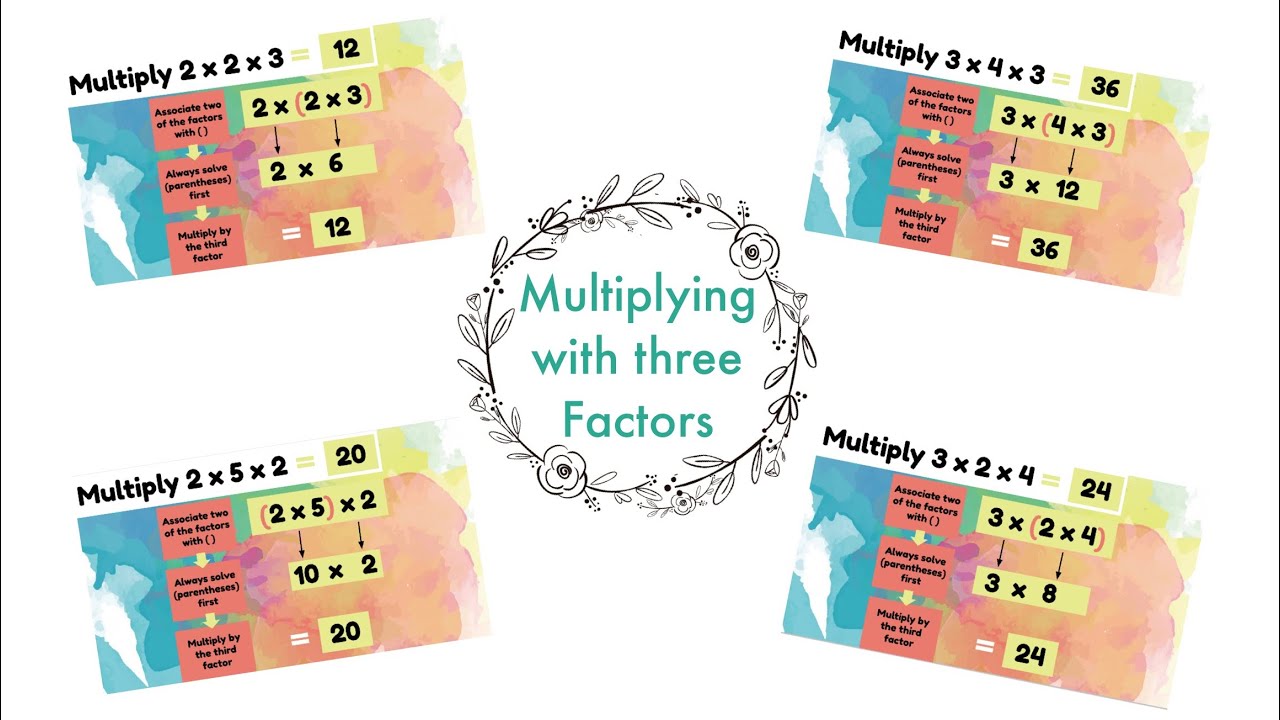 How To Multiply With Three Factors YouTube