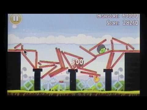 Angry Birds 3 star walkthrough for theme 4 levels 1-7
