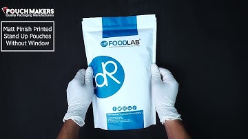 Matt Finish Printed Stand Up Pouches Without Window