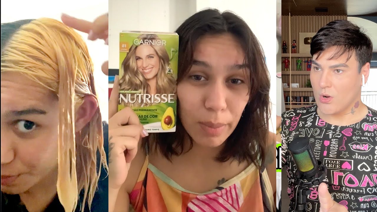 ELA DESCOLORIU O CABELO COM O PÓ DESCOLORANTE BLACK DA YAMÁ e 8.1 