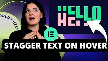 STAGGER TEXT ANIMATION ON LINKS HOVER WITH JavaScript - Elementor Wordpress Tutorial Flex Container