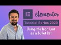 How to Use & Align Elementor Icon List as a Bullet List