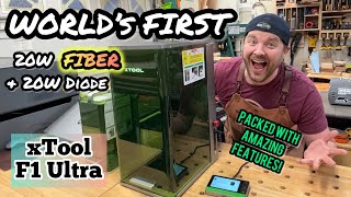 World’s First 20W Fiber & Diode Dual Laser: xTool F1 Ultra by Six Eight Woodworks 11,099 views 4 days ago 3 minutes, 8 seconds