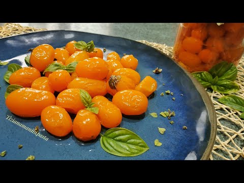 Video: Sbozzati Di Pomodori Gialli Per L'inverno