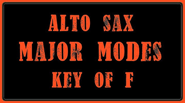 One Minute Sax Lessons (Intermediate) | The 7 Modes of F Major for Alto Saxophone