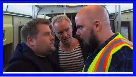 James Corden punched in the face in the hilarious carpool Karaoke skit Sting and Shaggy | 24H News