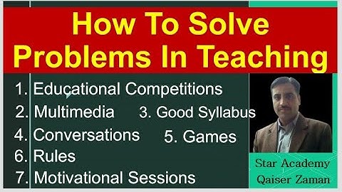Problem solving of teaching English /Solutions to challenges of teaching/problem solving strategies