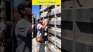 Concrete Formwork Assembly : Steel Panel Installation