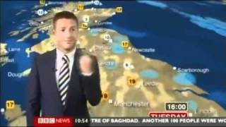 BBC Weatherman fail