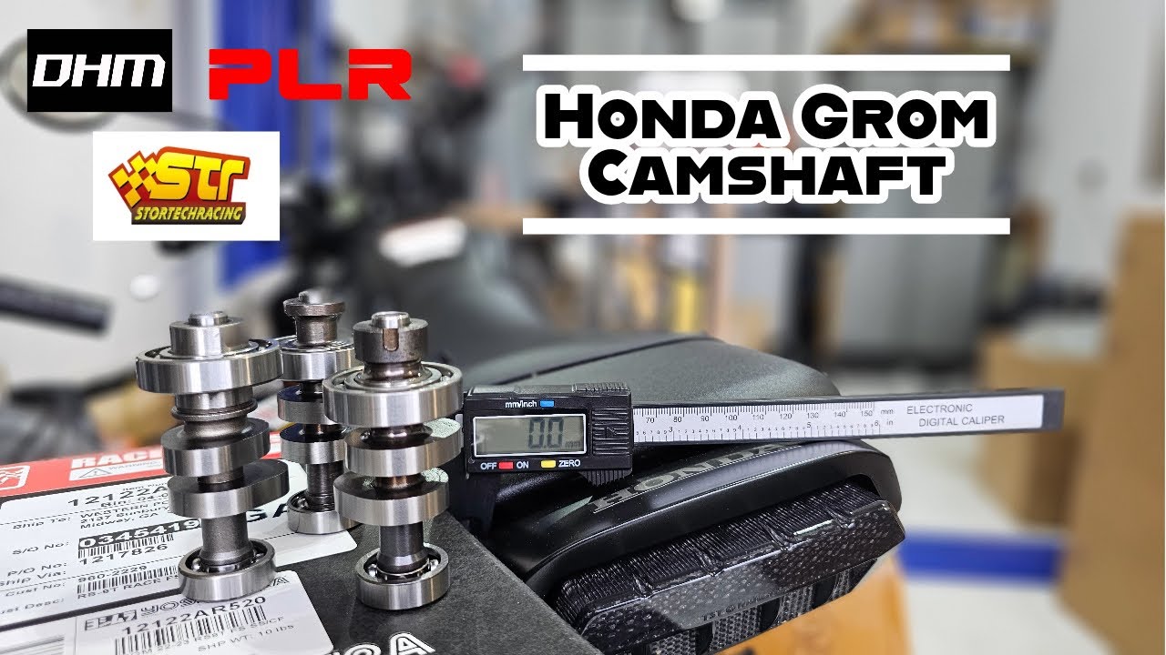 Honda GROM | Aftermarket Camshafts | DHM | PLR | STR - YouTube