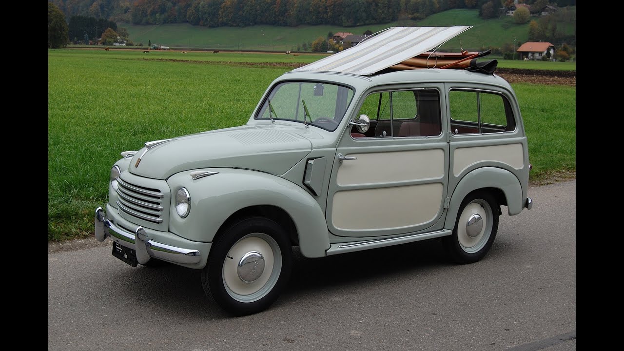 1953 Fiat 500C Belvedere $26,400 SOLD! - YouTube