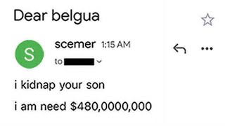 How scammers expect us to react to their emails...