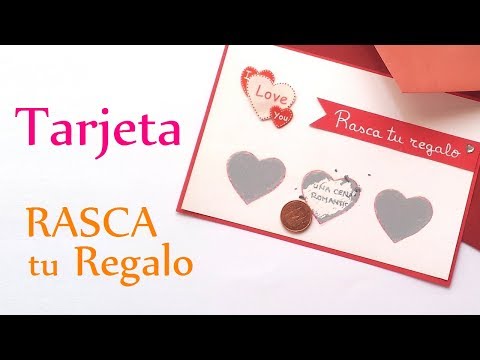 Manualidades para San Valentín ♥ Tarjeta RASCA tu REGALO ♥ - Innova Manualidades